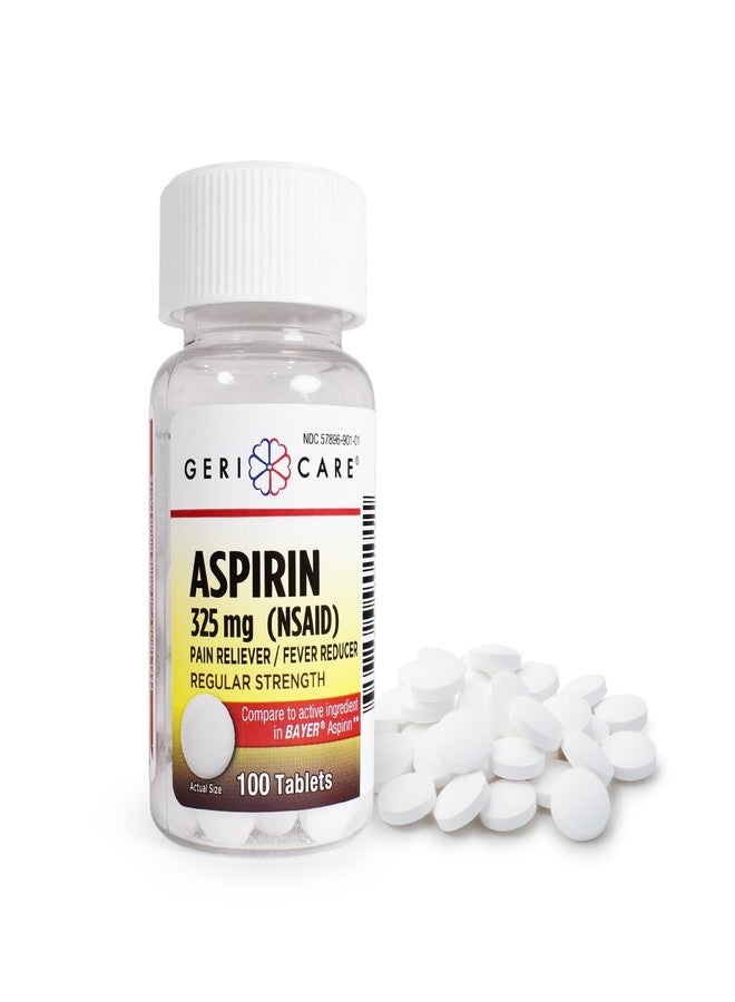 GeriCare Bottled Aspirin 325mg 100 Count Bottle (Pack of 1) - Image 1